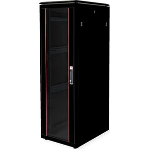 ROLINE Netzwerkschrank Pro 48,26cm 19Zoll 36 HE 600x800 BxT Glast�r schwarz