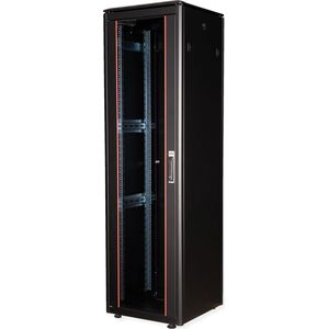 ROLINE Netzwerkschrank Pro 48,26cm 19Zoll 42 HE 600x600 BxT Glast�r schwarz