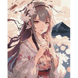 Malowanie po numerach - Kwiaty Sakura 40x50cm