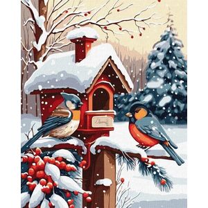 Malowanie po numerach - Ptasie przysmaki 40x50cm