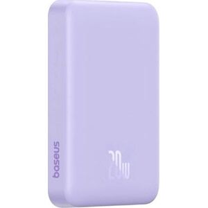 Powerbank Baseus OS-Baseus Magnetic Mini Air Wireless Fast Charge Power Bank 10000mAh 20W Nebula Purple（With Simple Charging Cable Type-C to Type-C (20V/3A) 30cm White)