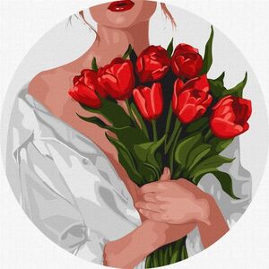 Norimpex Malowanie po numerach - Tulipany 26cm