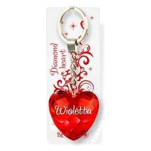 Breloczek Be Happy Brelok Serce Diamentowe - Wioletta (BEHA0092)