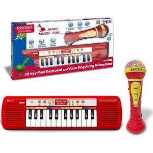 Bontempi BONTEMPI μίνι πληκτρολόγιο και μικρόφωνο καραόκε, 602120 14234103 47663319346