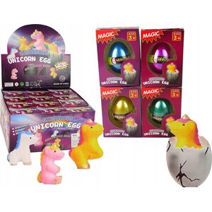 LeanToys Rosnące W Wodzie Jajo Jednorożca 6cm 4 Kolory