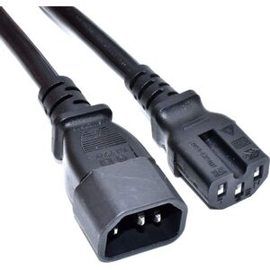 Καλώδιο τροφοδοσίας Akyga AKYGA Power cable AK-UP-05 IEC C14 C15 250V/50Hz 1m