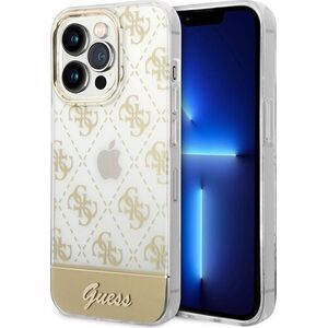 Guess Etui Guess GUHCP14LHG4MHG Apple iPhone 14 Pro złoty/gold hardcase 4G Pattern Script