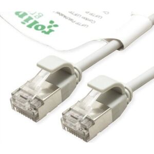 Roline ROLINE GREEN F/UTP DataCenter Patch Cord Cat.6A (Class EA), LSOH, bardzo cienki, szary, 1,5 m