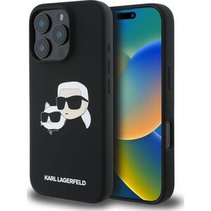 Karl Lagerfeld KLHMP16XSKCHPPLK iPhone16 Pro Max 6.9" black/black hardcase Silicone Double Heads Pr