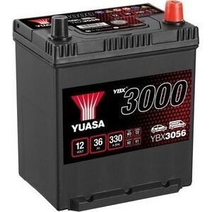 Μπαταρία YUASA 12V 36Ah/330A YBX3000 SMF (P+ standardowy) 187x135x227 B00 (εκκίνησης)