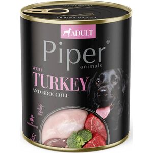 Piper Karma mokra dla psa PIPER z indykiem i brokułem 800g