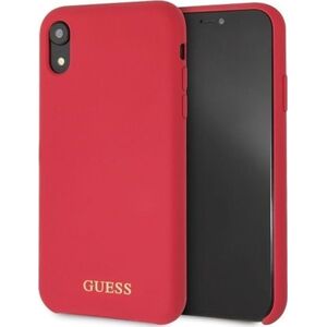 Guess Guess GUHCI61LSGLRE iPhone Xr red /czerwony hard case Silicone uniwersalny