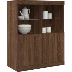 vidaXL vidaXL Szafka, brązowy dąb, 81x37x100 cm, materiał drewnopochodny