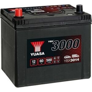 Μπαταρία YUASA 12V 60Ah/500A YBX3000 SMF (L+ standardowy) 232x173x225 B00 (εκκίνησης)