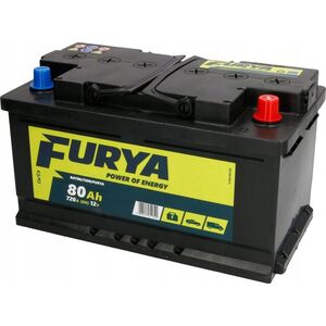 Συσσωρευτής FURYA 12V 80Ah/720A (P+ τυπικός πόλος) 315x175x175 B13 - βάση ύψους 10.5 mm (εκκίνησης)