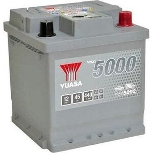 Μπαταρία YUASA 12V 45Ah/440A YBX5000 Silver High Performance SMF (P+ standardowy) 175x175x190 B13 (εκκίνησης)