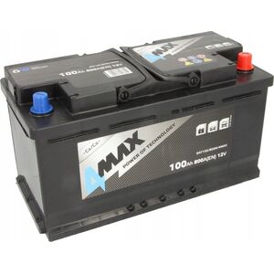 Επαναφορτιζόμενη Μπαταρία 4MAX 12V 100Ah/800A (P+ τυπικός πόλος) 353x175x190 B13 - βάση ύψους 10.5 mm εκκίνησης
