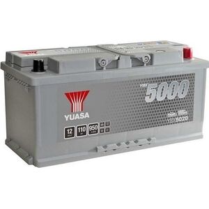 Μπαταρία YUASA 12V 110Ah/950A YBX5000 Silver High Performance SMF (P+ standardowy) 393x175x190 B13 (εκκίνησης)