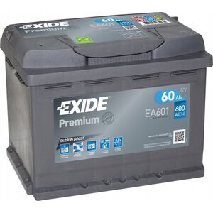 Μπαταρία EXIDE 12V 60Ah/600A PREMIUM (L+ en) 242x175x190 B13 (εκκίνησης)
