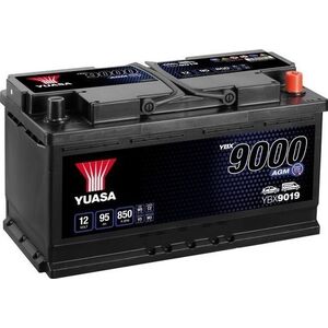 Μπαταρία YUASA 12V 95Ah/850A START&STOP AGM YBX9000 AGM Start Stop Plus (P+ standardowy) 353x175x190 B13 (agm/rozruchowy)