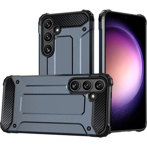Υβριδική θήκη Armor για Samsung Galaxy S25 θωρακισμένη υβριδική θήκη - μπλε