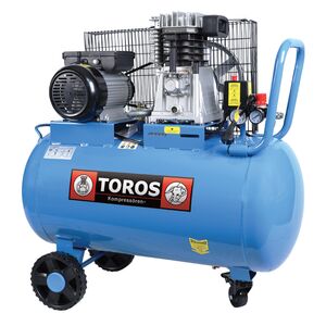 TOROS ΑΕΡΟΣΥΜΠΙΕΣΤΗΣ ΜΕ ΙΜΑΝΤΑ 100LT/3,0HP 230V 602084 έως 12 άτοκες δόσεις