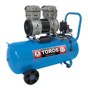 TOROS ΑΕΡΟΣΥΜΠΙΕΣΤΗΣ OILFREE ΧΑΜΗΛΟΥ ΘΟΡΥΒΟΥ (SILENT) 50LT/2,0HP 602088 έως 12 άτοκες δόσεις