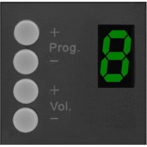 Audac AUDAC DW3020/B Wall panel controller 45 x 45 mm Black version