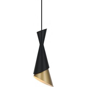 Lampa wisząca Italux Malia nowoczesna czarny  (PND-85949-1 BK+GD)
