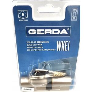 Gerda WKE1 35/45 wkładka nikiel satyna blister 0WKE1S035