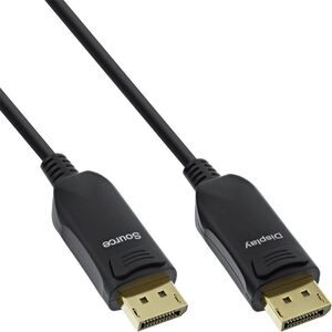 60er Bulk-Pack InLine® DisplayPort 1.4 Καλώδιο, μαύρο, επιχρυσωμένες επαφές, 1μ