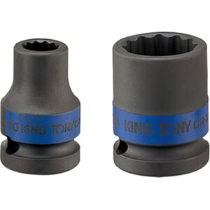 King Tony NASADKA KRÓTKA UDAROWA 1/2" 36mm x 46mm, 12-kąt King Tony