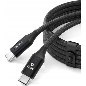 Καλώδιο USB-C σε USB-C 1m 5A 100W - μαύρο