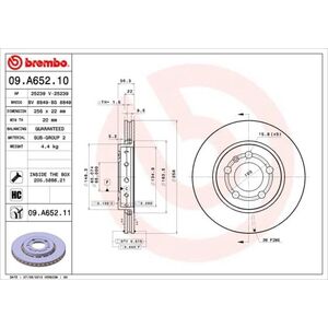 BREMBO ΔΙΣΚΟΣ ΦΡΕΝΩΝ /T/ A3 96-03