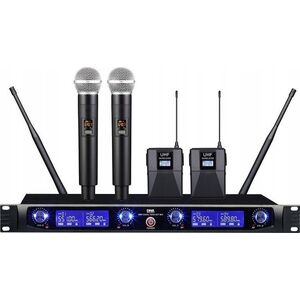 Mikrofon DNA DNA WM4 VOCAL HEAD SET MIX podwójny zestaw system nagłośnienia mikrofon bezprzewodowy 2x nadajnik doręczny 2x nadajnik nagłowny + bodypack
