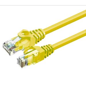 ZOY Kabel Sieciowy Ethernet Cat. 6a UTP CCA Żółty 0,5m ZCR05Y
