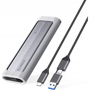 Θήκη δίσκου M.2 NVME/NGFF USB-C σε USB-C/USB-A 6Gbps/10Gbps - γκρι