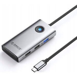 Σταθμός σύνδεσης USB-C 5 σε 1 / έξοδος: 1x USB-A 3.0 + 2x USB-A 2.0 + 1x HDMI - γκρι