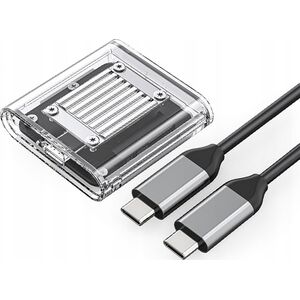 Θήκη δίσκου M.2 NVME USB-C 3.2 - διαφανής