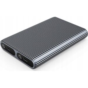 Θήκη δίσκου 2x M.2 SATA+NVME USB-C 3.2 10Gbps - γκρι