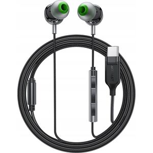 Ενσύρματα ακουστικά Acefast L5 ενδοκαναλικά USB-C 1.2m - μαύρα