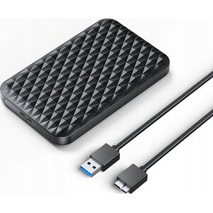 Θήκη δίσκου 2,5" HDD/SSD USB Micro-B 5Gbps - μαύρη