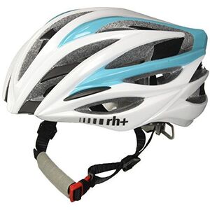 RH+ Kask rowerowy ZW Shiny White- Light Blue r. L/XL (EHX6050)