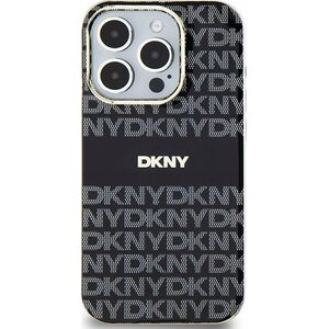 DKNY DKNY DKHMP14SHRHSEK iPhone 14 / 15 / 13 6.1" czarny/black hardcase IML Mono & Stripe MagSafe