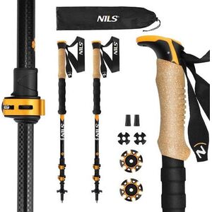Kijki trekkingowe Nils Aluminiowe TK8605 regulowane 65-135cm