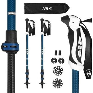 Kijki trekkingowe Nils Aluminiowe TK8601 regulowane 65-135cm