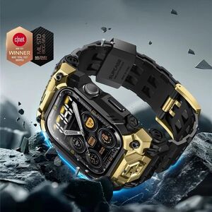 Θήκη με Λουράκι για Apple Watch 10 (46mm) Μαύρο-Χρυσό SUPCASE Unicorn Beetle Ore
