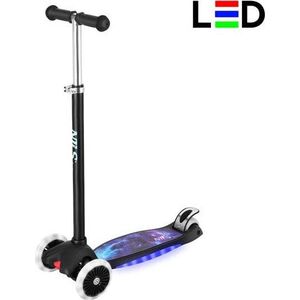 Hulajnoga dziecięca podświetlana led Nils Fun HLB1310 czarna