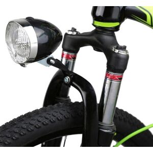 Aptel Przednia Lampka Rowerowa Retro 3xLED czarny chrom ZD14A