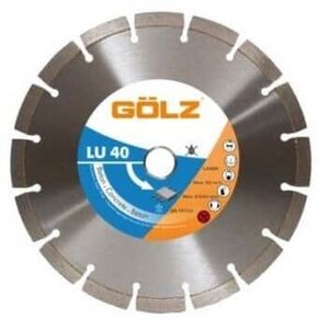 Δίσκος διαμαντιών για σκυρόδεμα GOLZ LU40 150x22.2mm